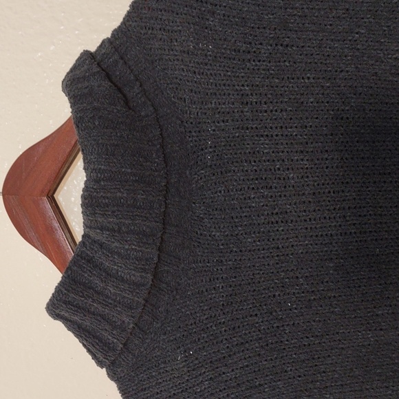 USED EDDIE BAUER Rest and Repeat Funnel Neck Sweater SIZE M COLOR GRAY GREEN - Picture 2 of 10